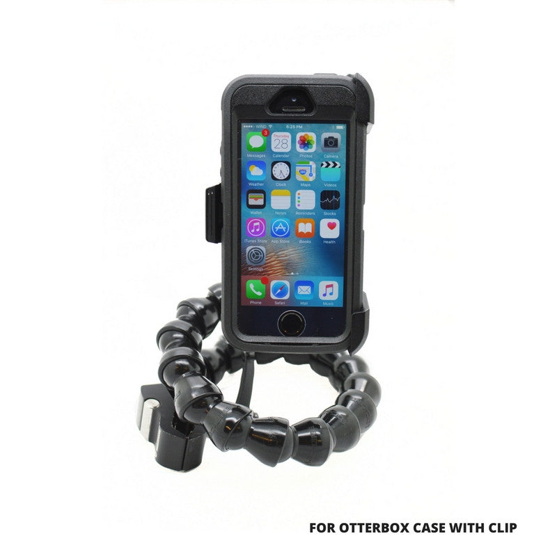 Tecla Phone with iPhone and Otterbox Case