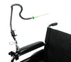 36" Easy Flex Sip and Puff Switch mounted on a wheelchair